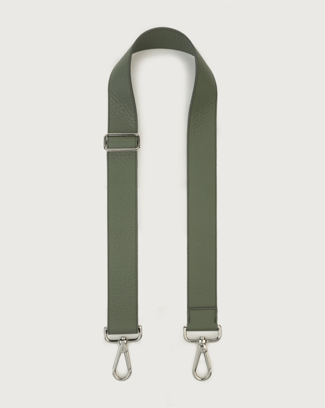 Orciani Soft adjustable leather strap Leather Military green