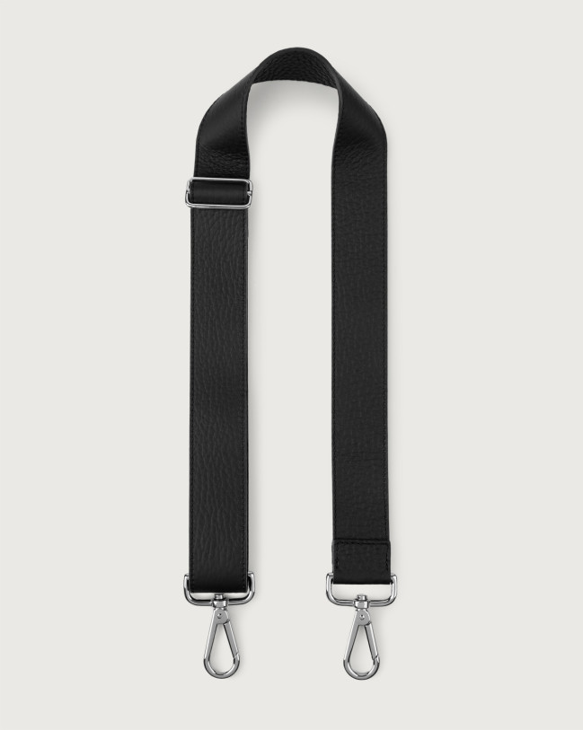 Orciani Soft adjustable leather strap Leather Black