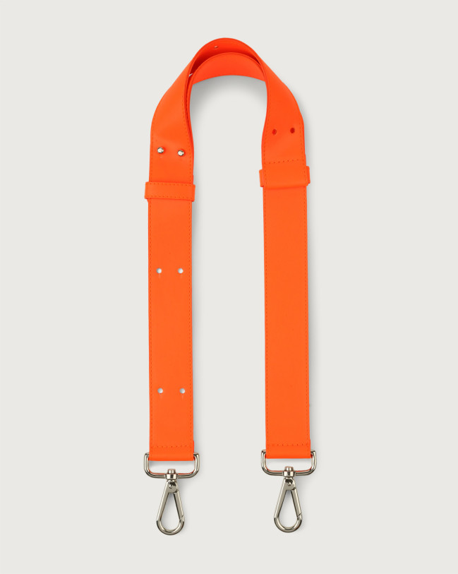 Orciani Fluo adjustable leather strap Leather Orange
