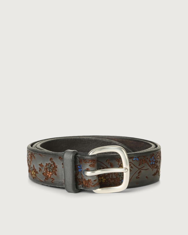 Orciani Blooming leather belt Leather Unique