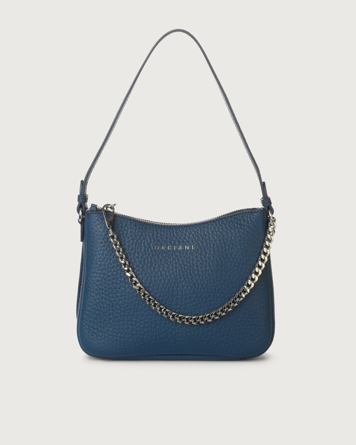 ORCIANI. Moon Soft leather mini bag. color Blue