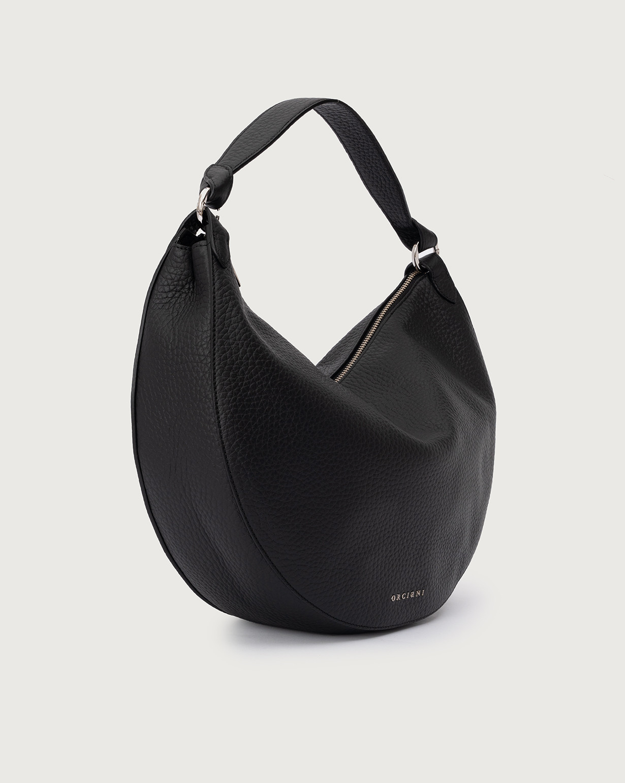 ORCIANI. Dumpling Soft Large leather shoulder bag with strap