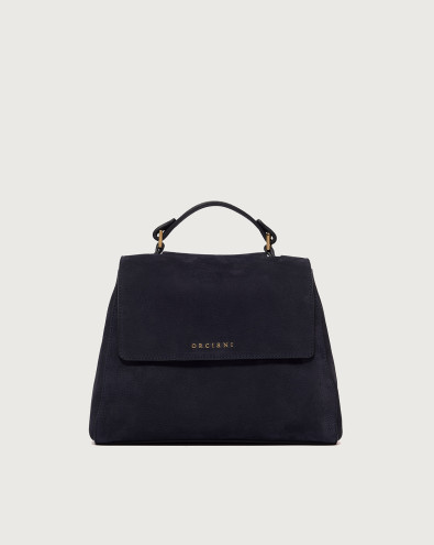 Sveva Nabucco Small nubuck leather handbag with strap