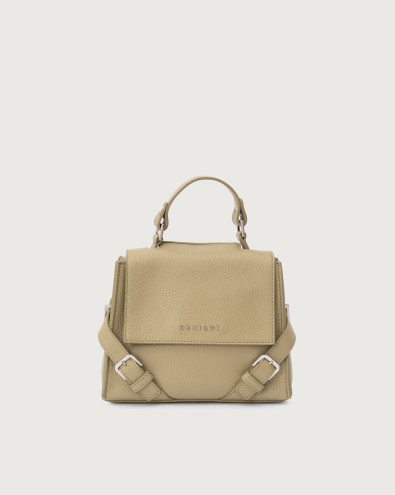Sveva Sense Mini leather handbag with shoulder strap
