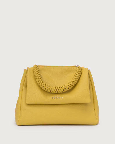 Sveva Sense Scooby Midi leather shoulder bag with strap