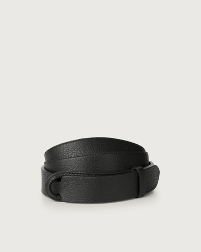 Micron leather Nobuckle belt