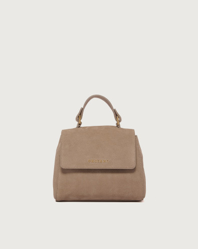 Sveva Nabucco Mini nubuck leather handbag with strap
