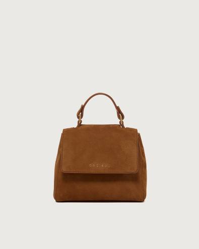 Sveva Nabucco Mini nubuck leather handbag with strap