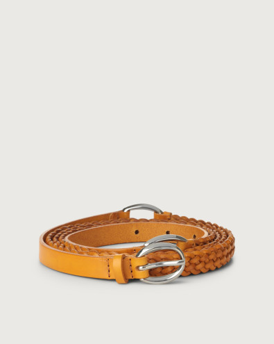 Masculine leather twin belt