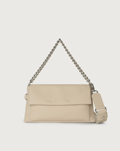 Missy Longuette Soft leather shoulder and crossbody bag with chain