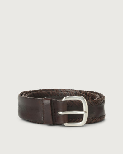 Masculine leather belt