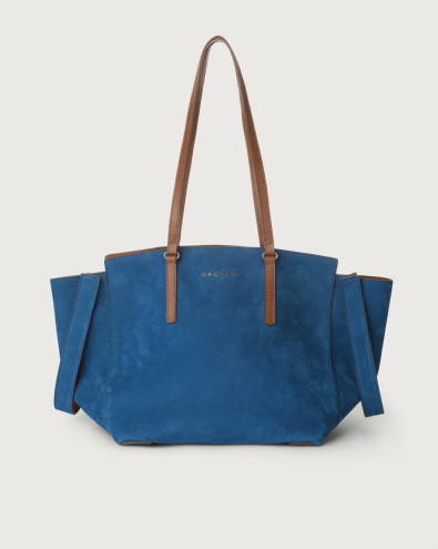Ava Nabucco Tan midi nubuck tote bag