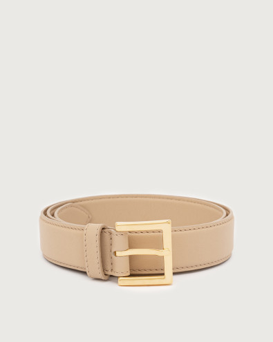 Nappa B leather classic belt 3 cm