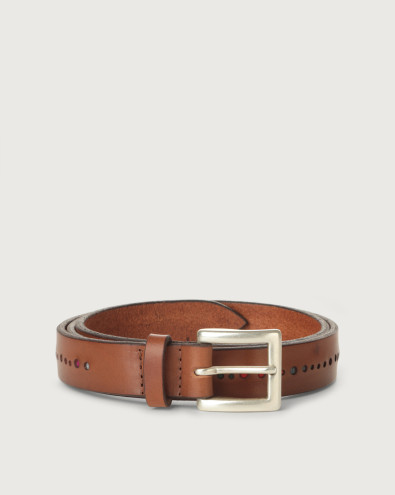 Bull Point leather belt 2,5 cm