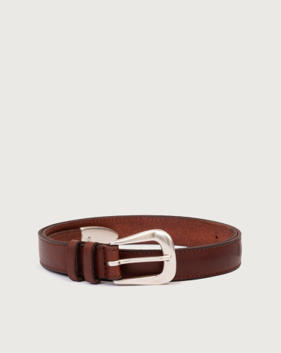 Bull Soft long tip leather belt 2,5 cm