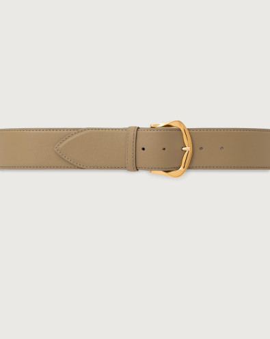 Nappa B leather belt 5 cm