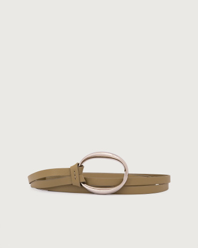 Nappa A monogram tied leather belt