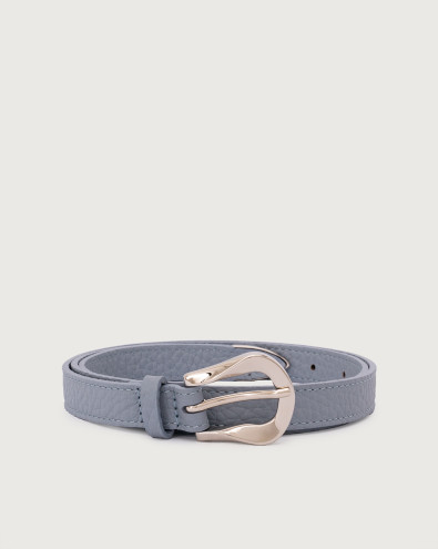 Soft long tip leather belt 2 cm