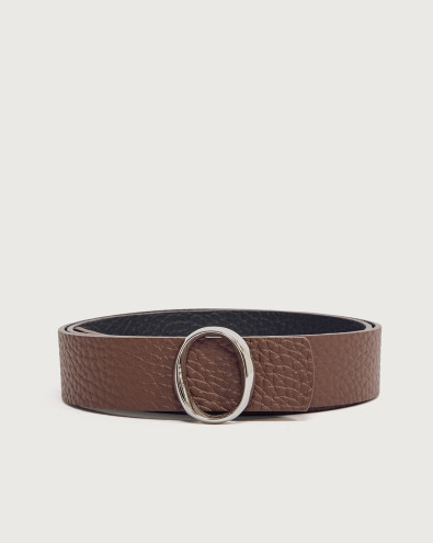 Soft Double reversible leather belt 3,5 cm