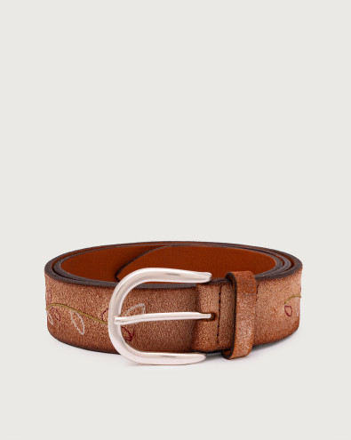 Soapy Spring suede belt 3,5 cm