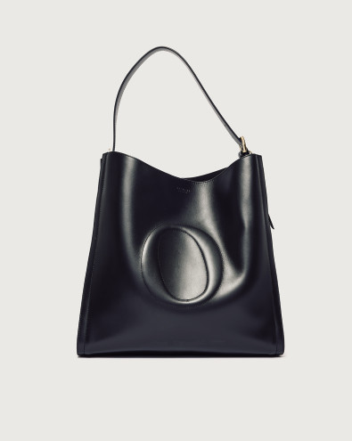 Her-O Alba Large leather shoulder bag with strap