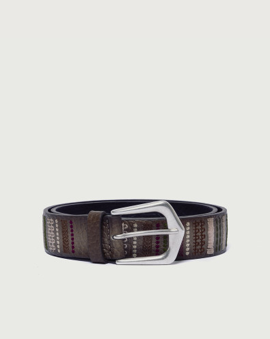 Soft Trait leather belt 3,5 cm
