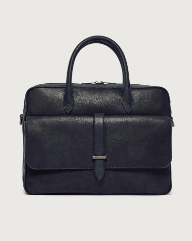 Jones Chevrette leather briefcase