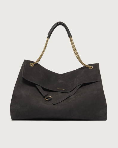 Venus Nabucco Large nubuck leather shoulder bag