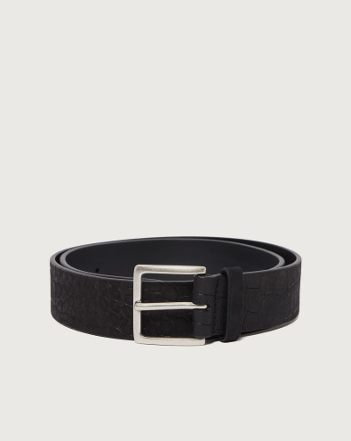 Cocco Nabuk leather belt 4 cm