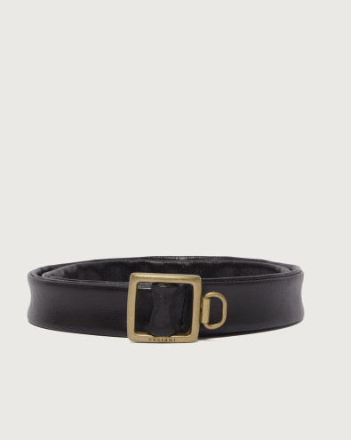 Colorado B vintage effect leather belt 3 cm