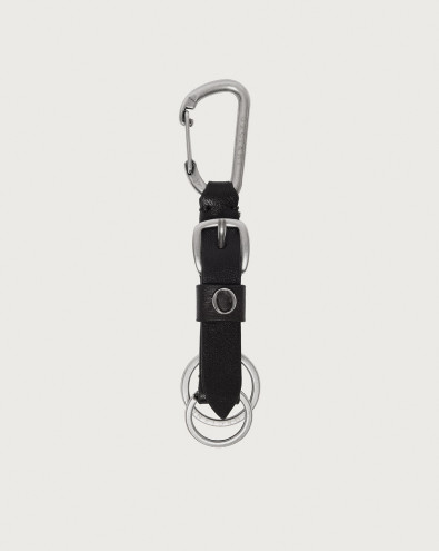 Lagoon leather keyring with snap hook