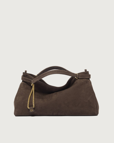 Virgo Nabucco Midi nubuck leather handbag
