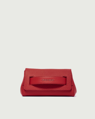 Gossip Soft grained leather clutch