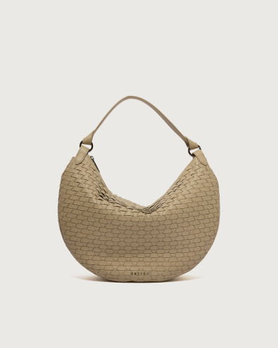 Dumpling Nappa Woven Large leather shoulder bag