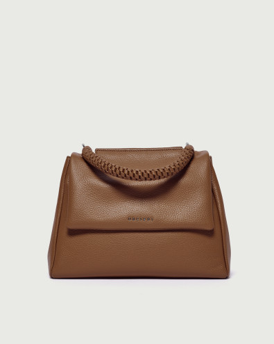 Sveva Sense Scooby Midi leather shoulder bag with strap