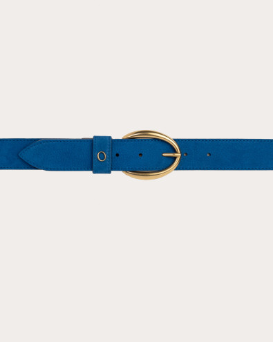 Nabucco nubuck leather belt with monogram