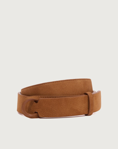 Nabucco nubuck leather NoBuckle belt