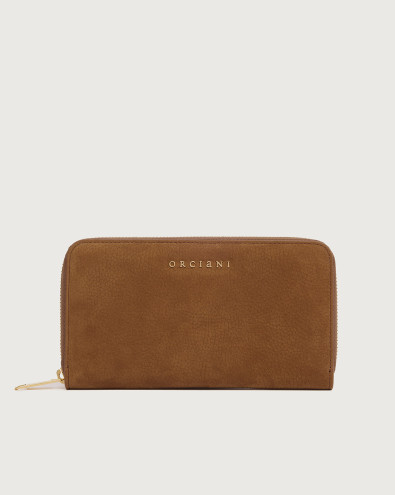 Zip around Nabucco nubuck leather wallet