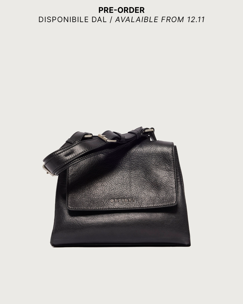 Sveva Lagoon Small leather handbag with strap
