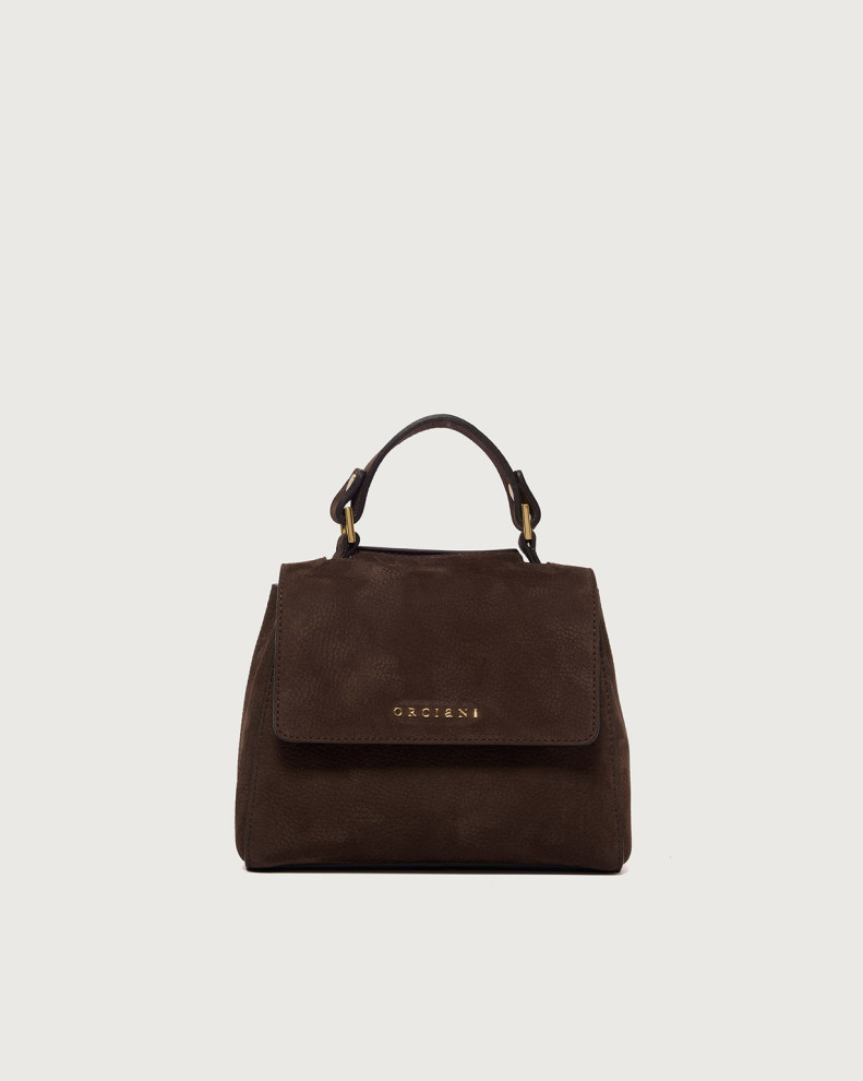 Sveva Nabucco Mini nubuck leather handbag with strap