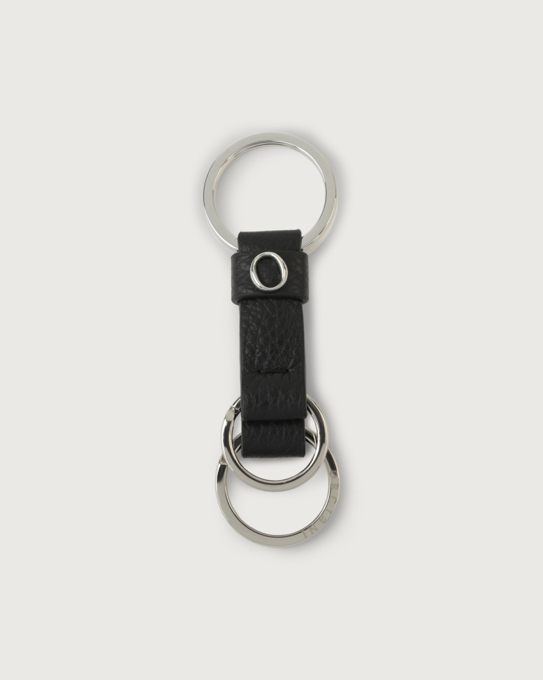 Micron leather keyring