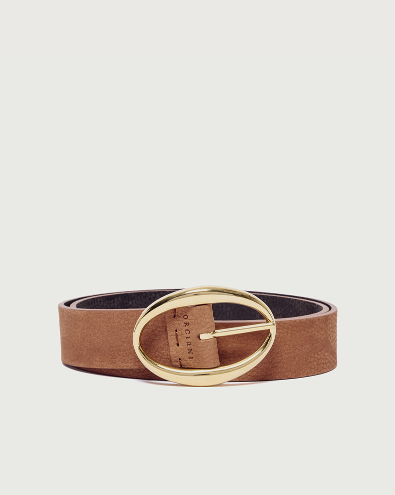Nabucco Double nubuck leather belt 3 cm