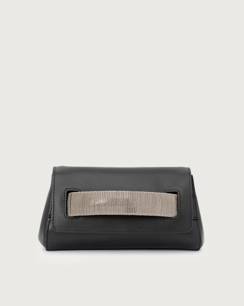 Gossip Nappa Chain leather clutch