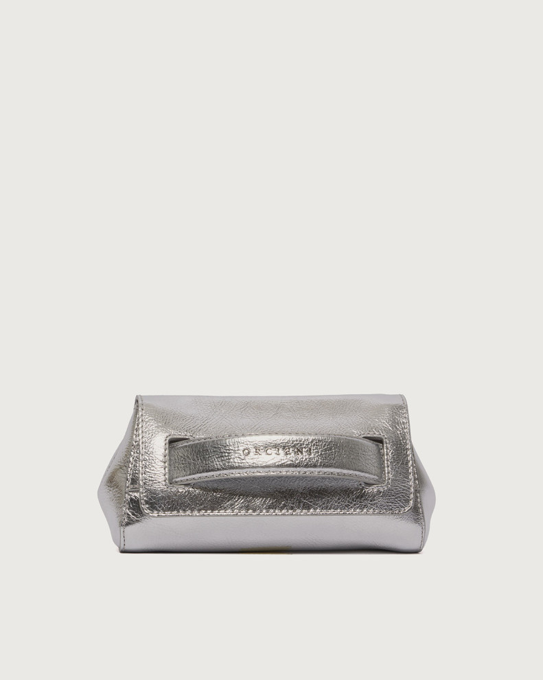 Gossip Metal leather clutch