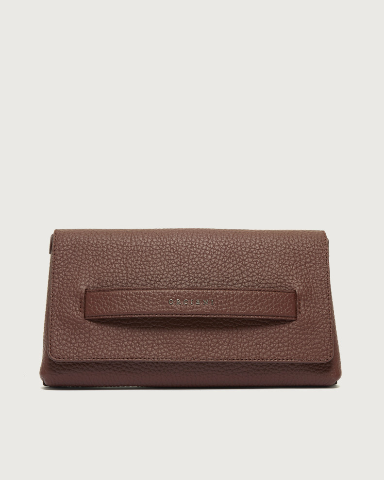 Gossip Soft grained leather clutch