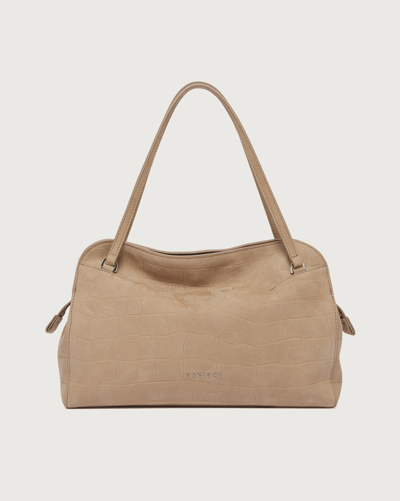 Lido Twilight Midi nubuck leather shoulder bag