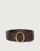 Bull Soft leather belt with monogram buckle