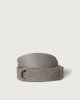 Suede and fabric Suede Nobuckle belt