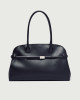 Aura Alba Large leather shoulder bag with strap