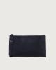 NoBuckle Peach suede leather pouch with wristband